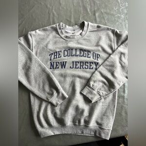 The College of New Jersey Small size adult sweatshirt